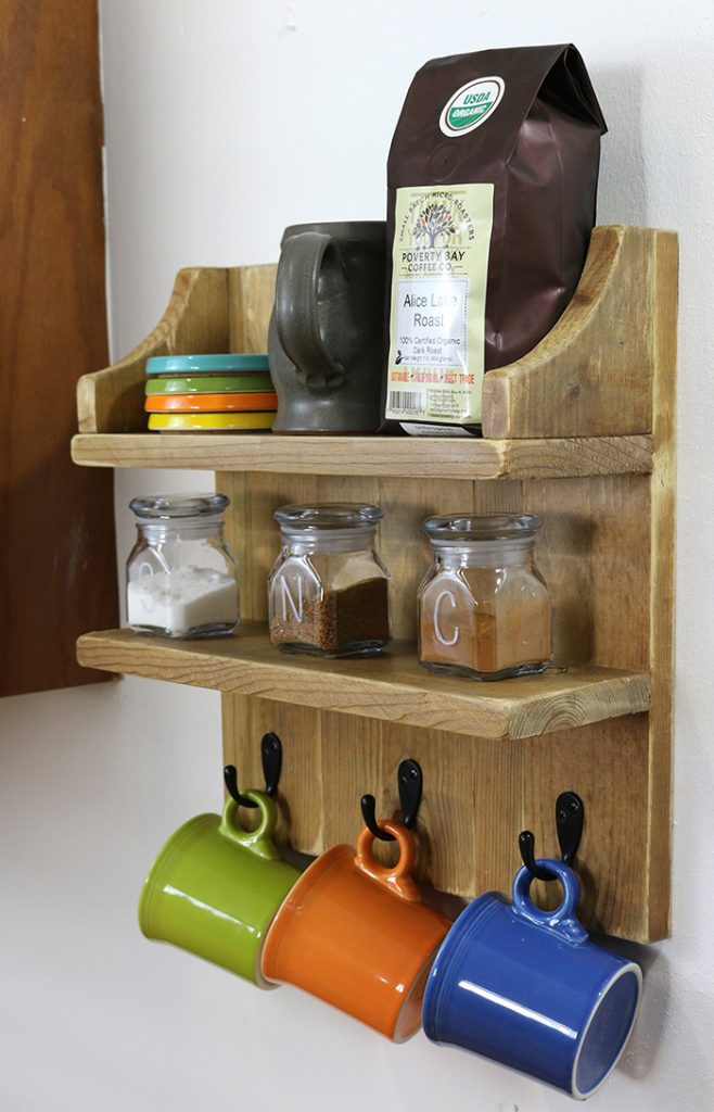 Rustic Coffee Shelf