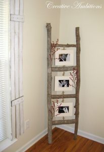 Rustic Photo Ladder