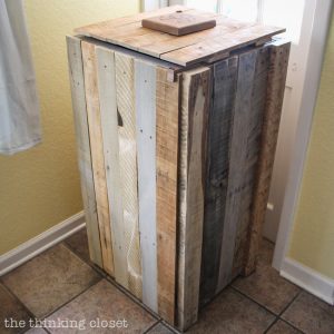 Rustic Recycle Bin