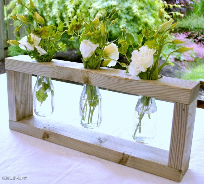 Rustic Wood Centerpiece