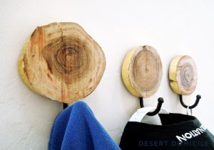Wood Slice Coat Hangers