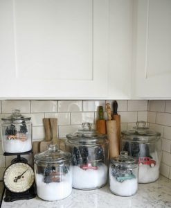 snow globe jars