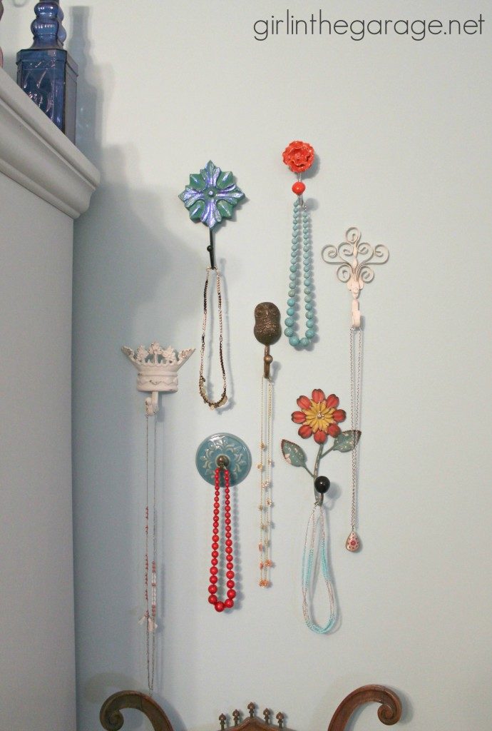 Decorative Wall Hooks as Jewelry Storage