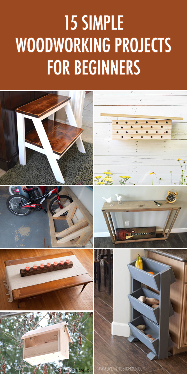 15 Simple Woodworking Projects for Beginners