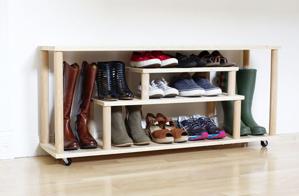 Rolling Shoe Rack