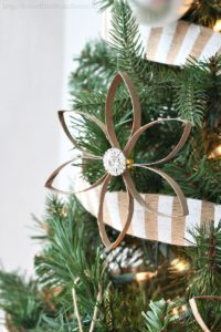 Paper Roll Poinsettia Ornament