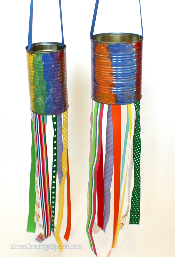 recycled tin can windsocks