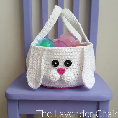 Chubby Bunny Easter Basket Crochet Pattern