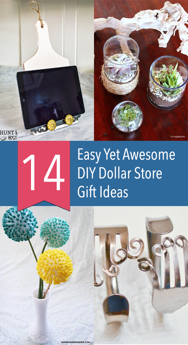 14 Easy Yet Awesome DIY Dollar Store Gift Ideas