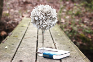 Dollar Store Book Topiary