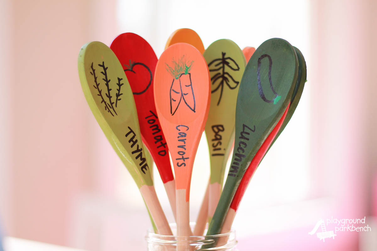 Wooden Spoon Garden Markers