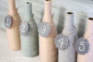 Yarn Wrapped Bottles