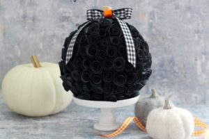 Rolled Paper Flower Pumpkin