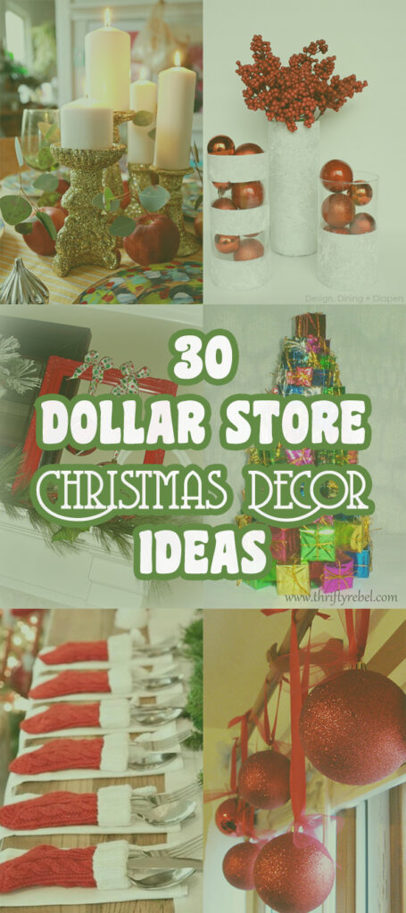 30 Dollar Store Christmas Decor Ideas