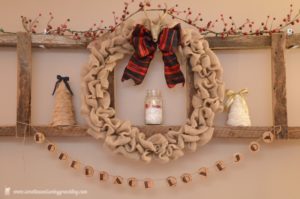 Burlap Christmas Wreath