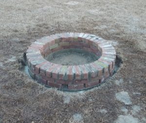 brick fire pit
