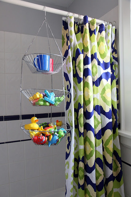 Hanging Fruit Basket For Bathtub Toy Storage