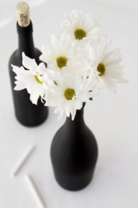 Chalkboard Painted Wine Bottles