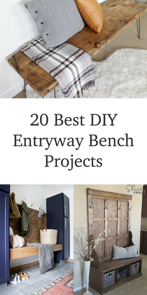 20 Best DIY Entryway Bench Projects